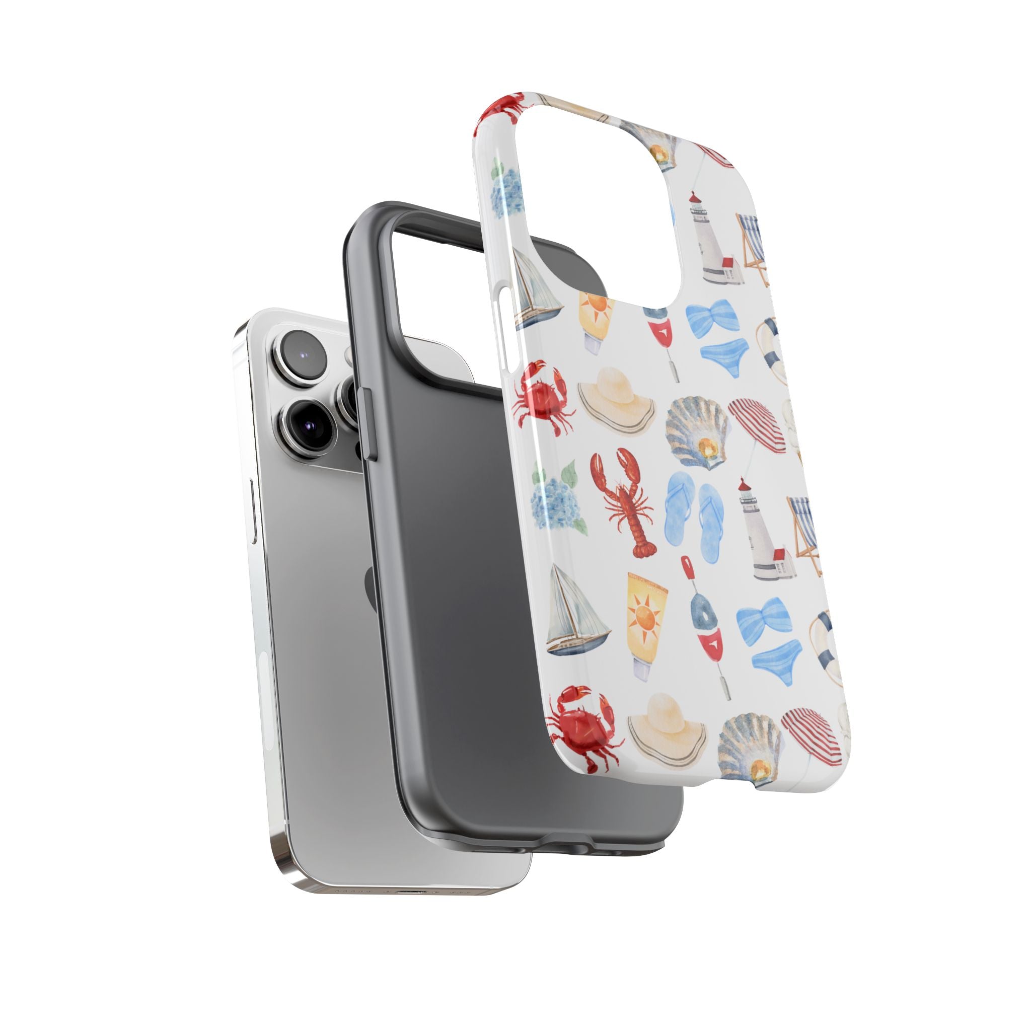 Coastal Beach Pattern Phone Case