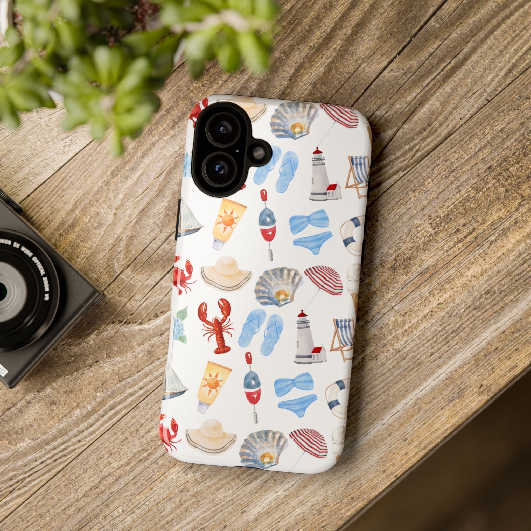 Coastal Beach Pattern Phone Case