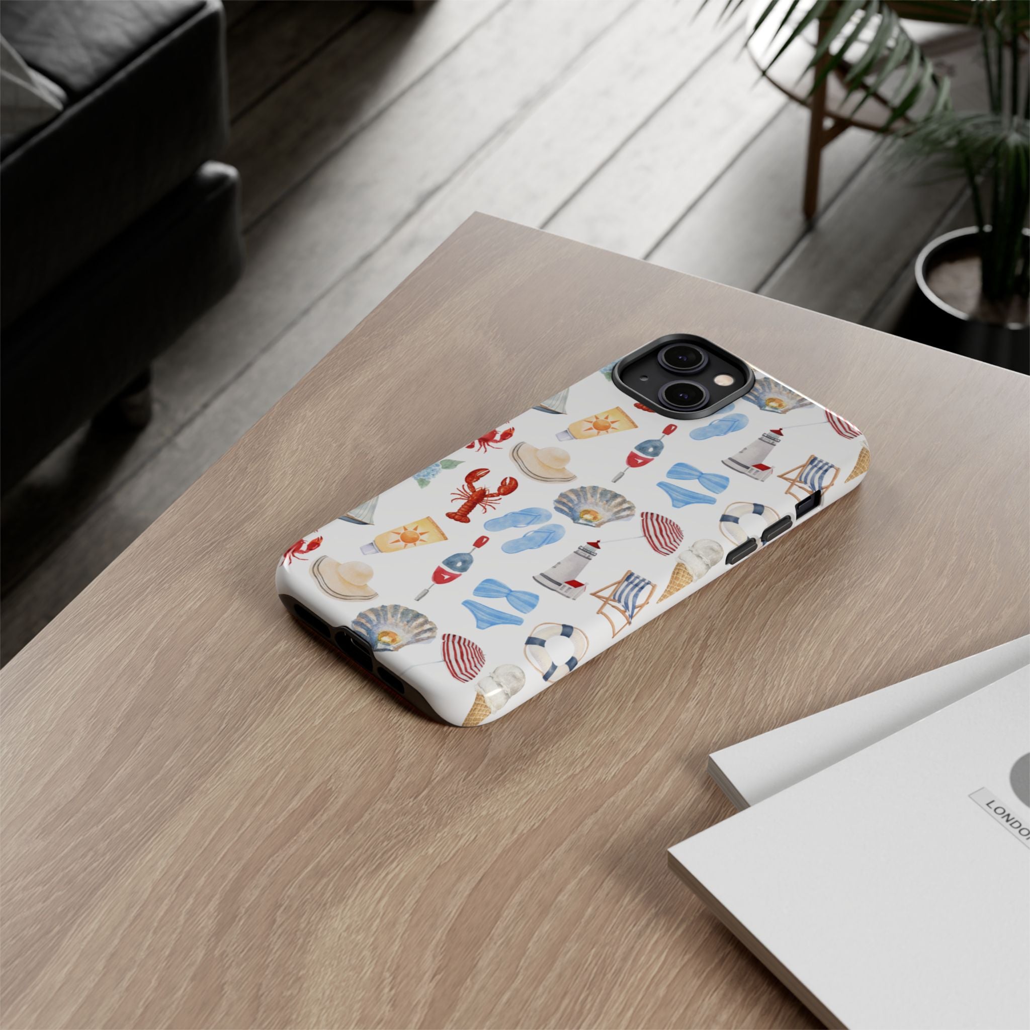 Coastal Beach Pattern Phone Case