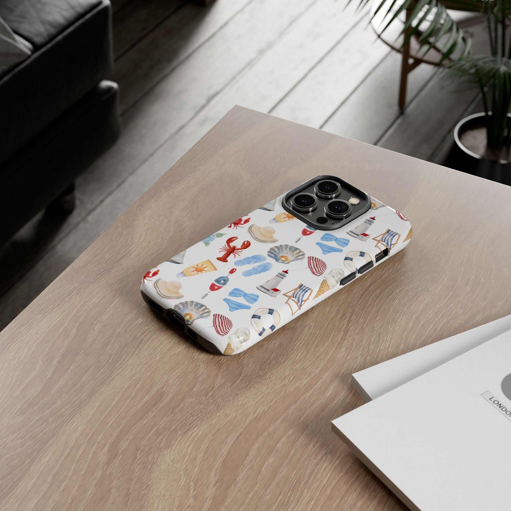 Coastal Beach Pattern Phone Case