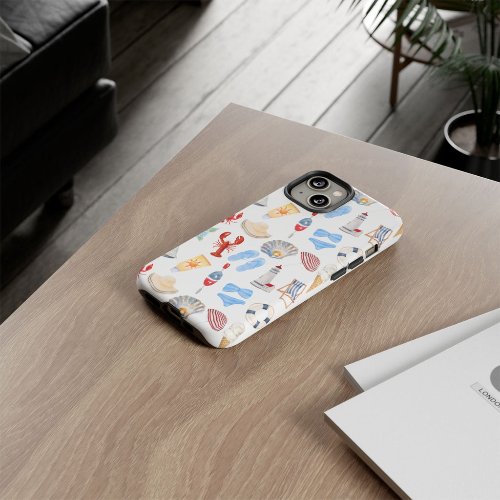 Coastal Beach Pattern Phone Case