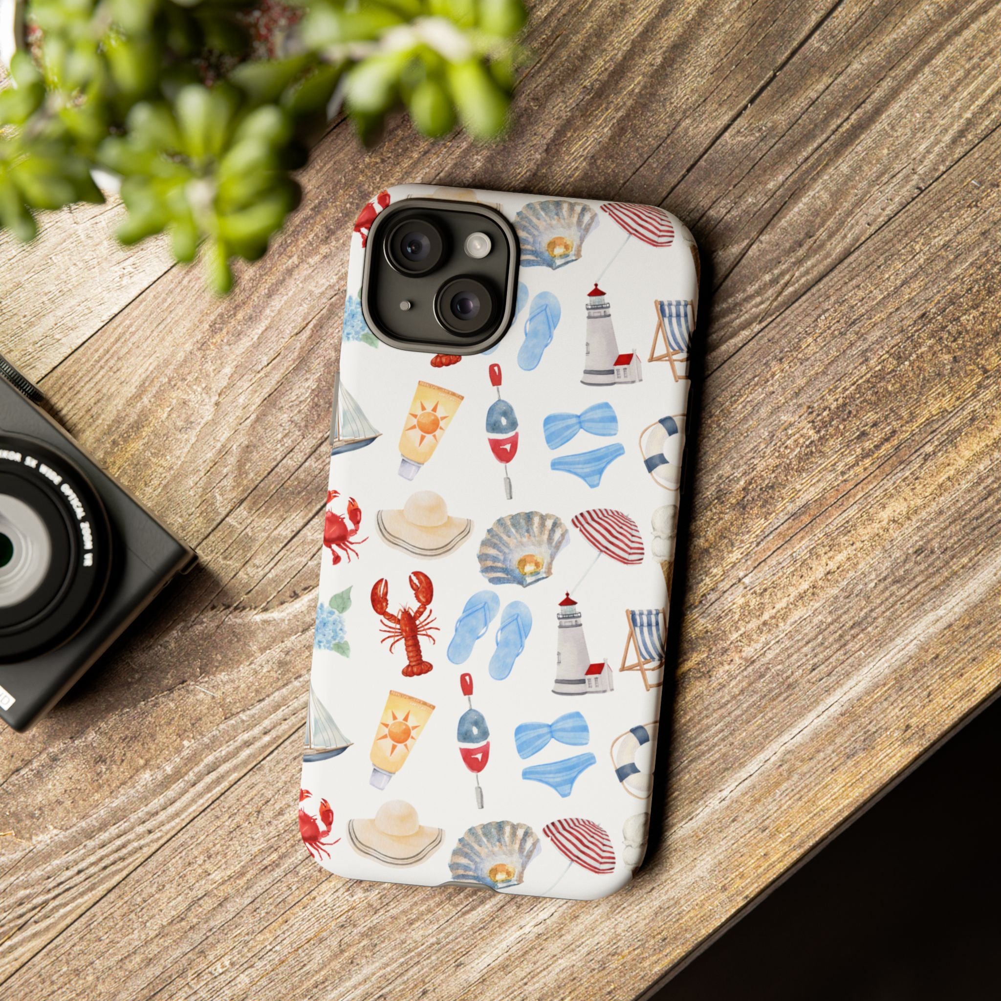 Coastal Beach Pattern Phone Case