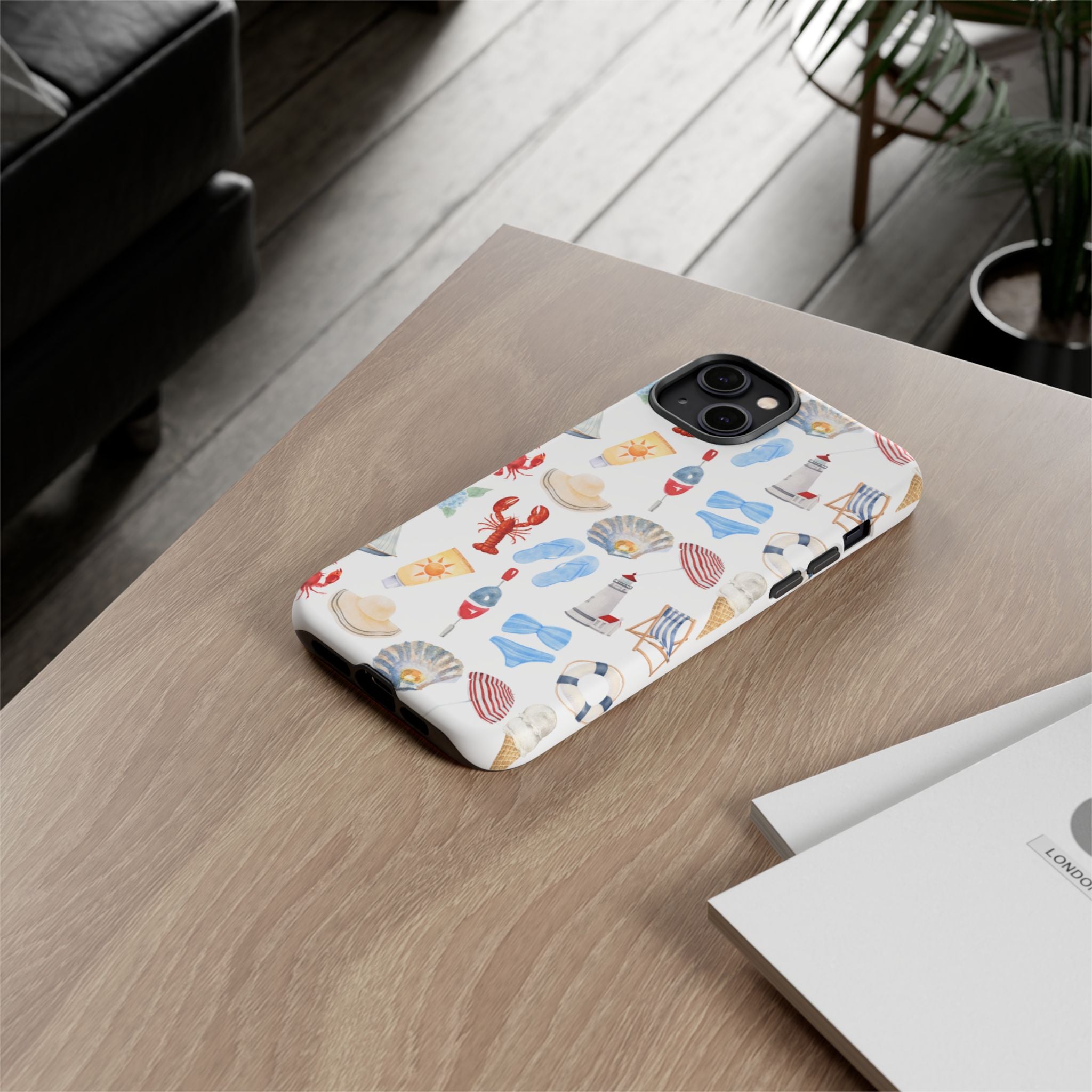 Coastal Beach Pattern Phone Case