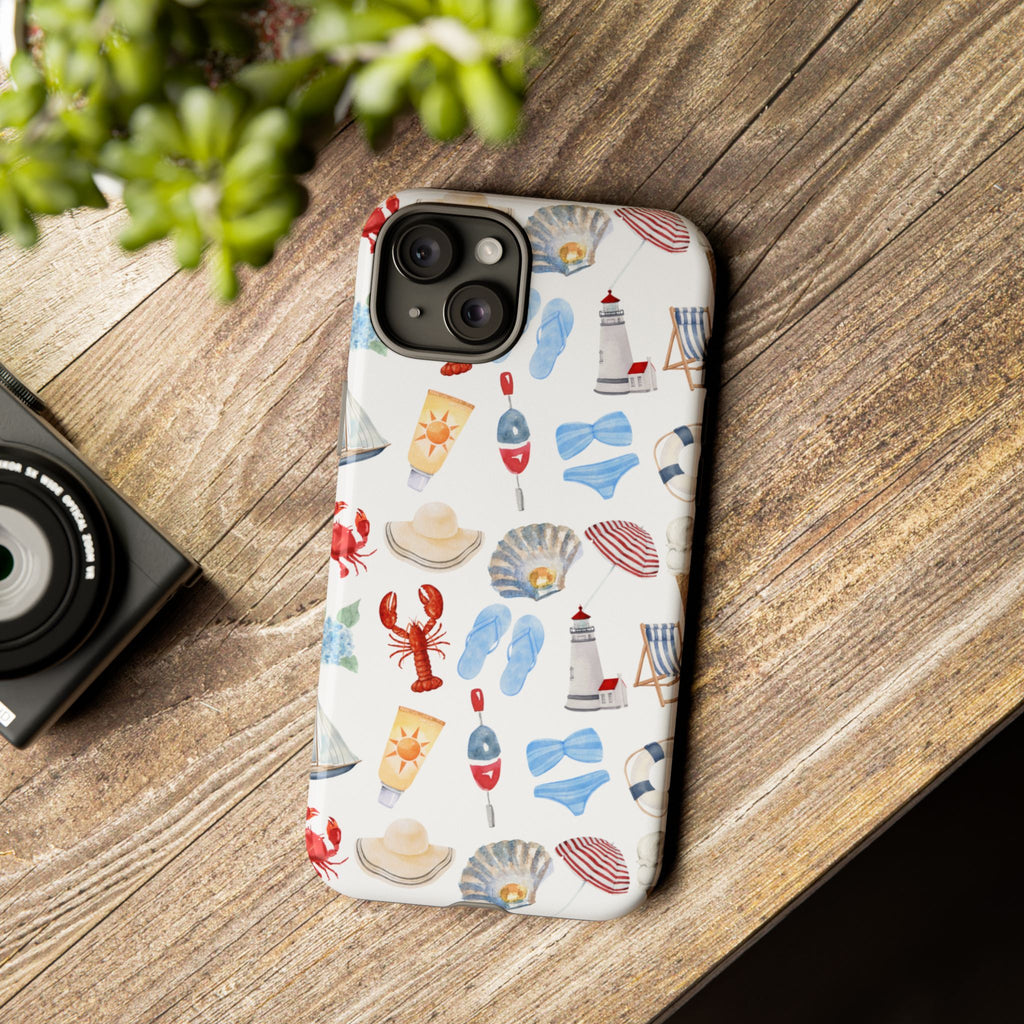 Coastal Beach Pattern Phone Case
