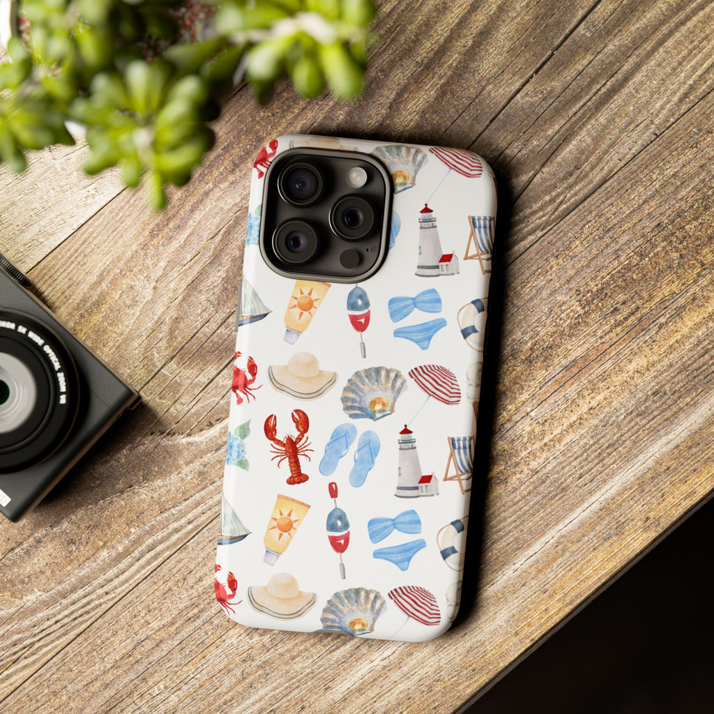 Coastal Beach Pattern Phone Case