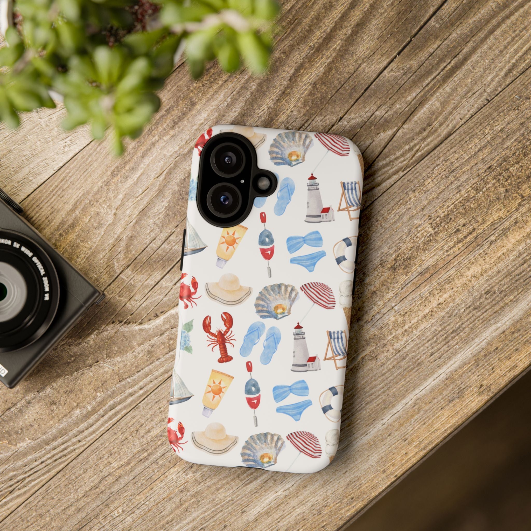 Coastal Beach Pattern Phone Case