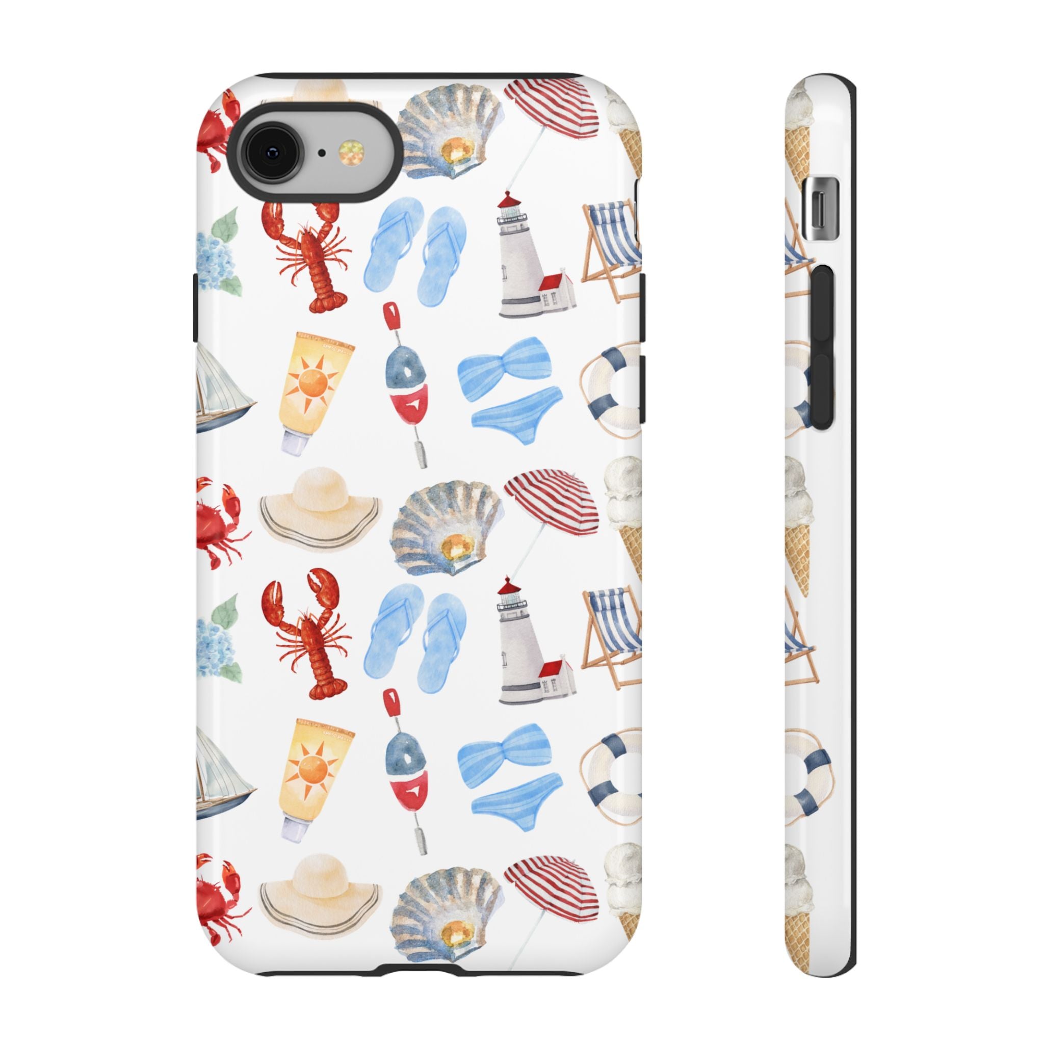 Coastal Beach Pattern Phone Case