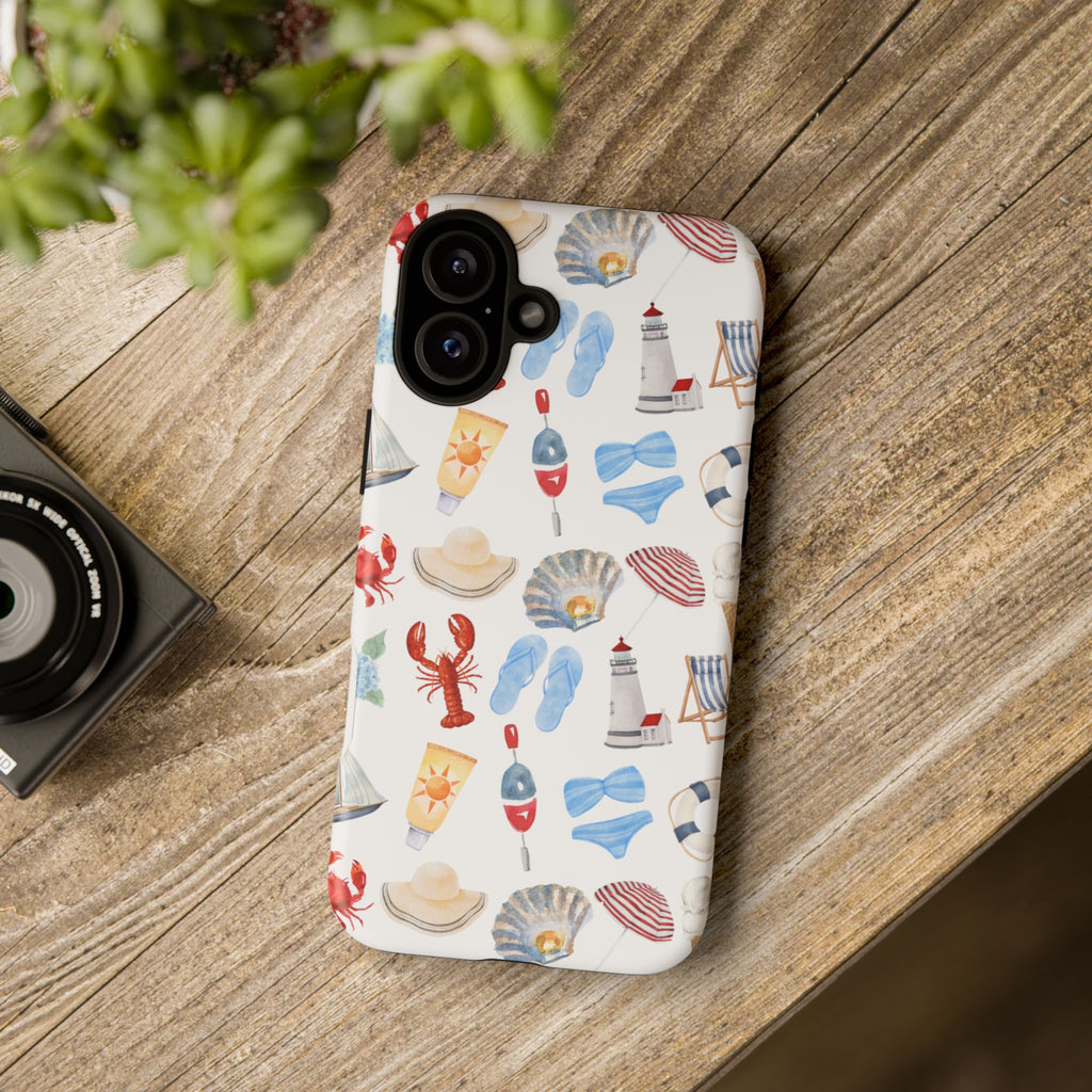 Coastal Beach Pattern Phone Case