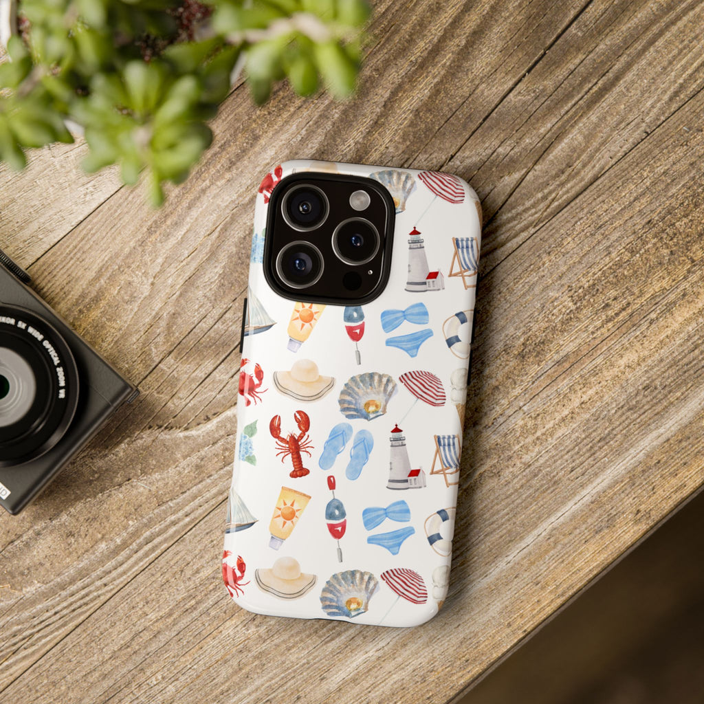 Coastal Beach Pattern Phone Case