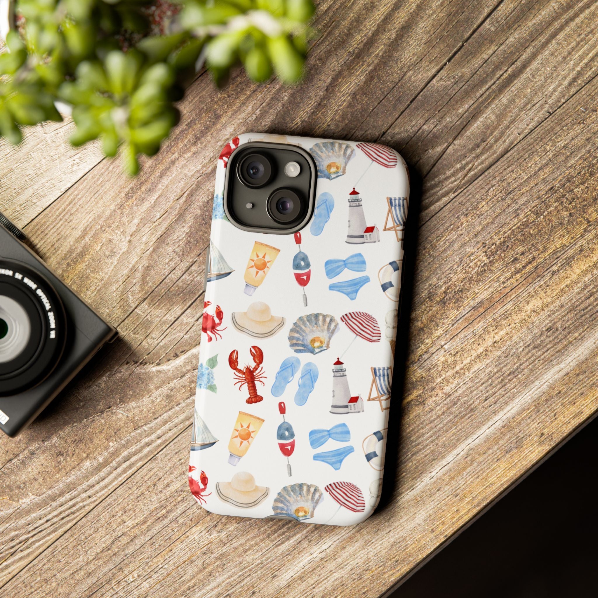 Coastal Beach Pattern Phone Case