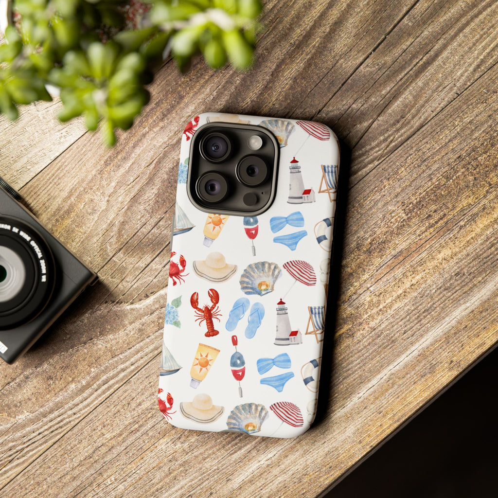 Coastal Beach Pattern Phone Case