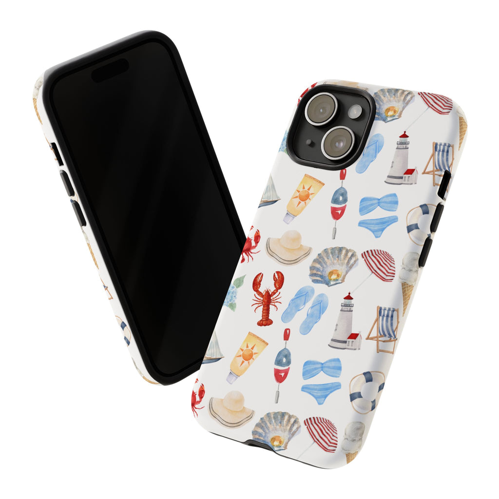 Coastal Beach Pattern Phone Case