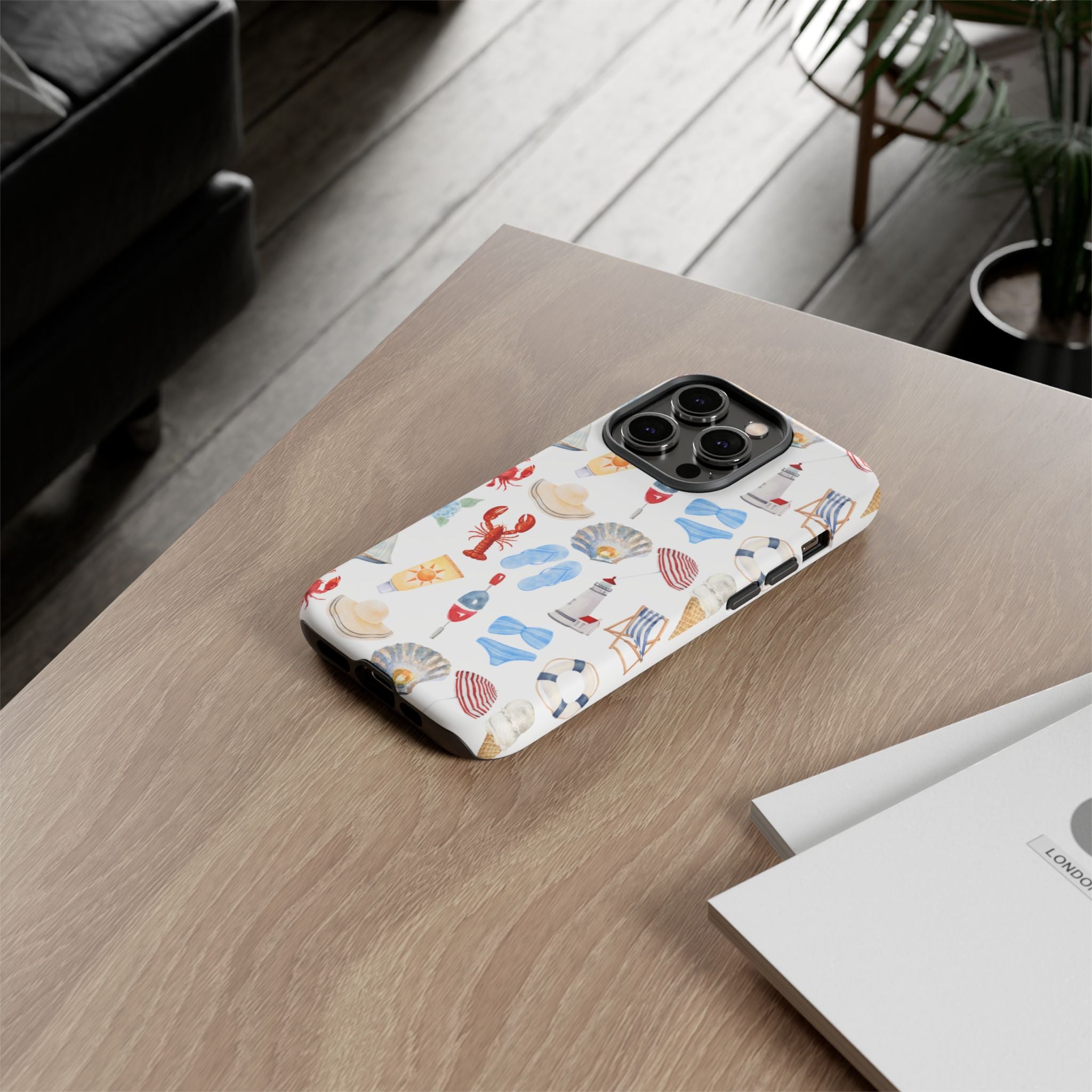 Coastal Beach Pattern Phone Case