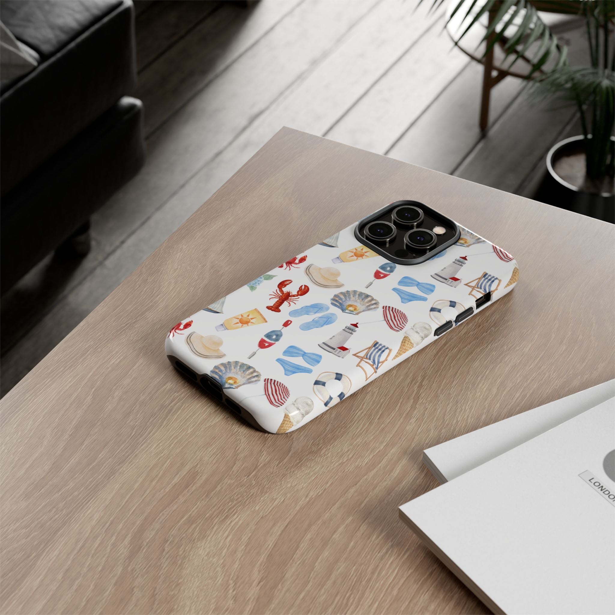 Coastal Beach Pattern Phone Case