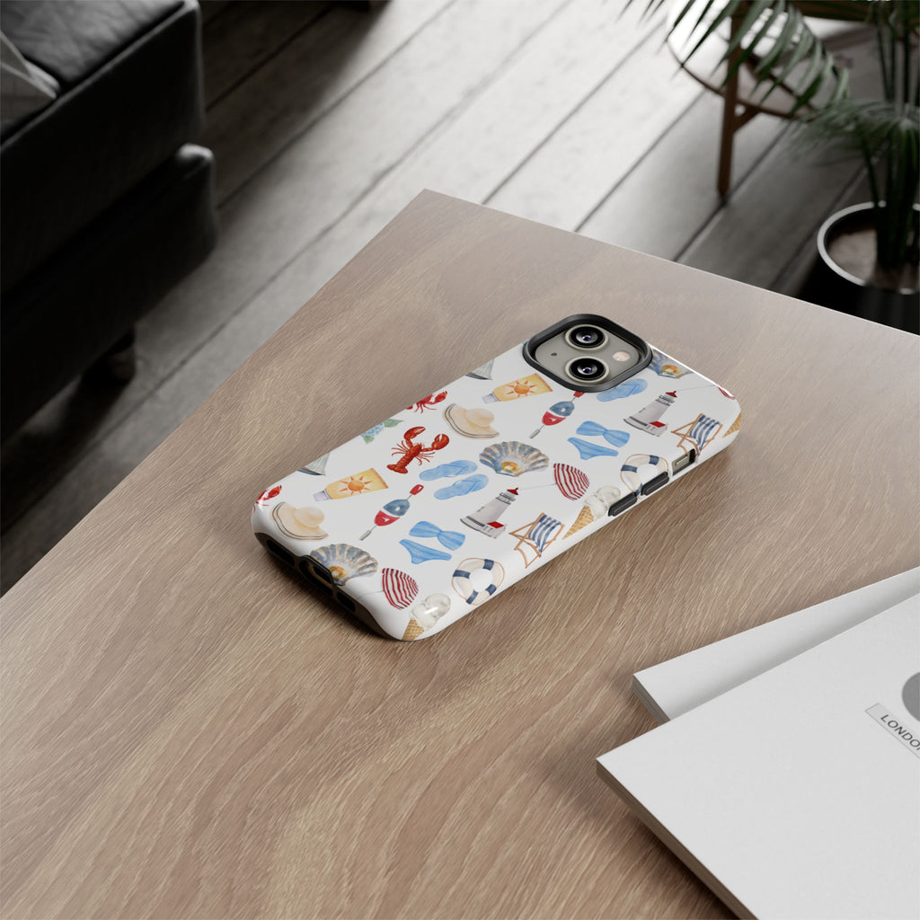 Coastal Beach Pattern Phone Case