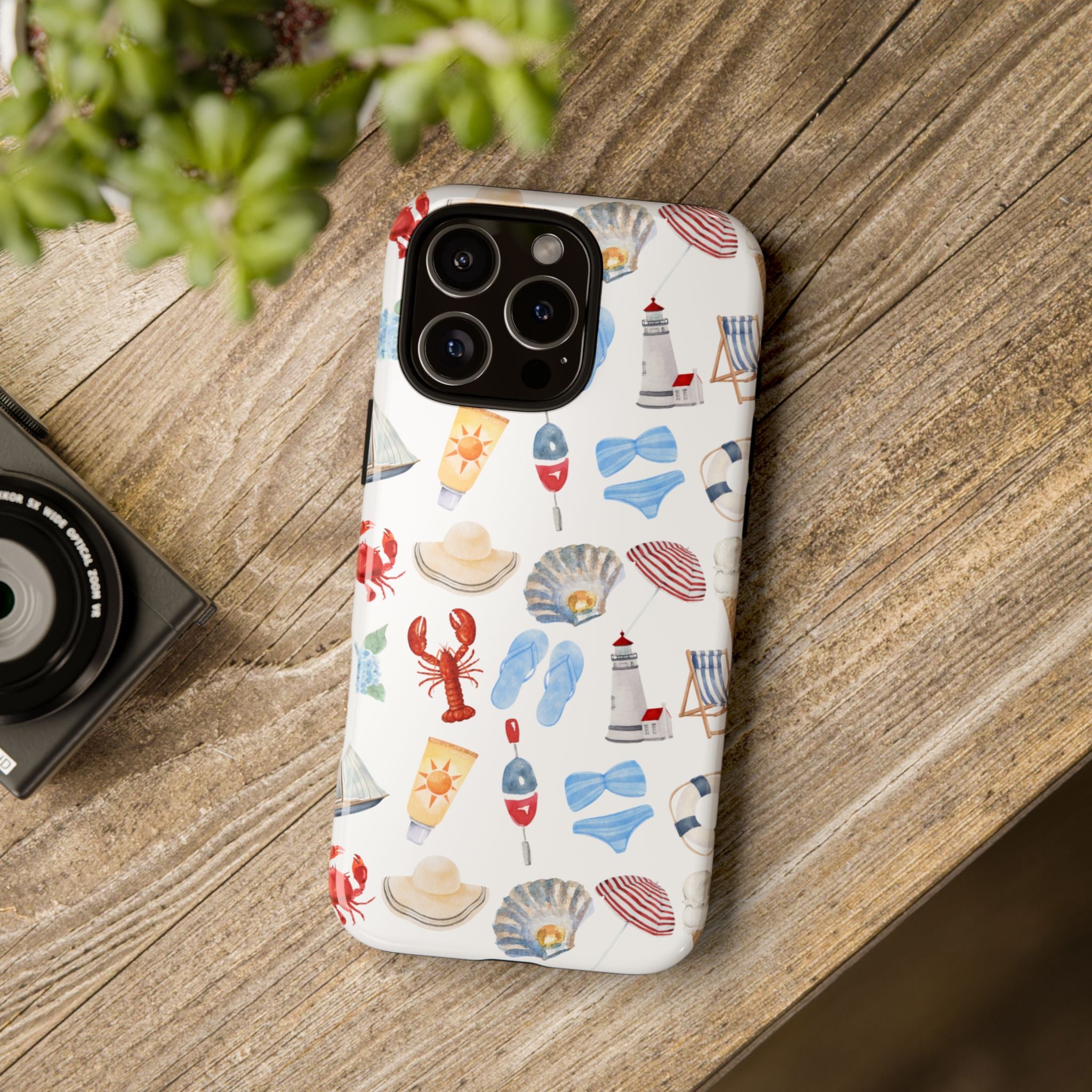 Coastal Beach Pattern Phone Case