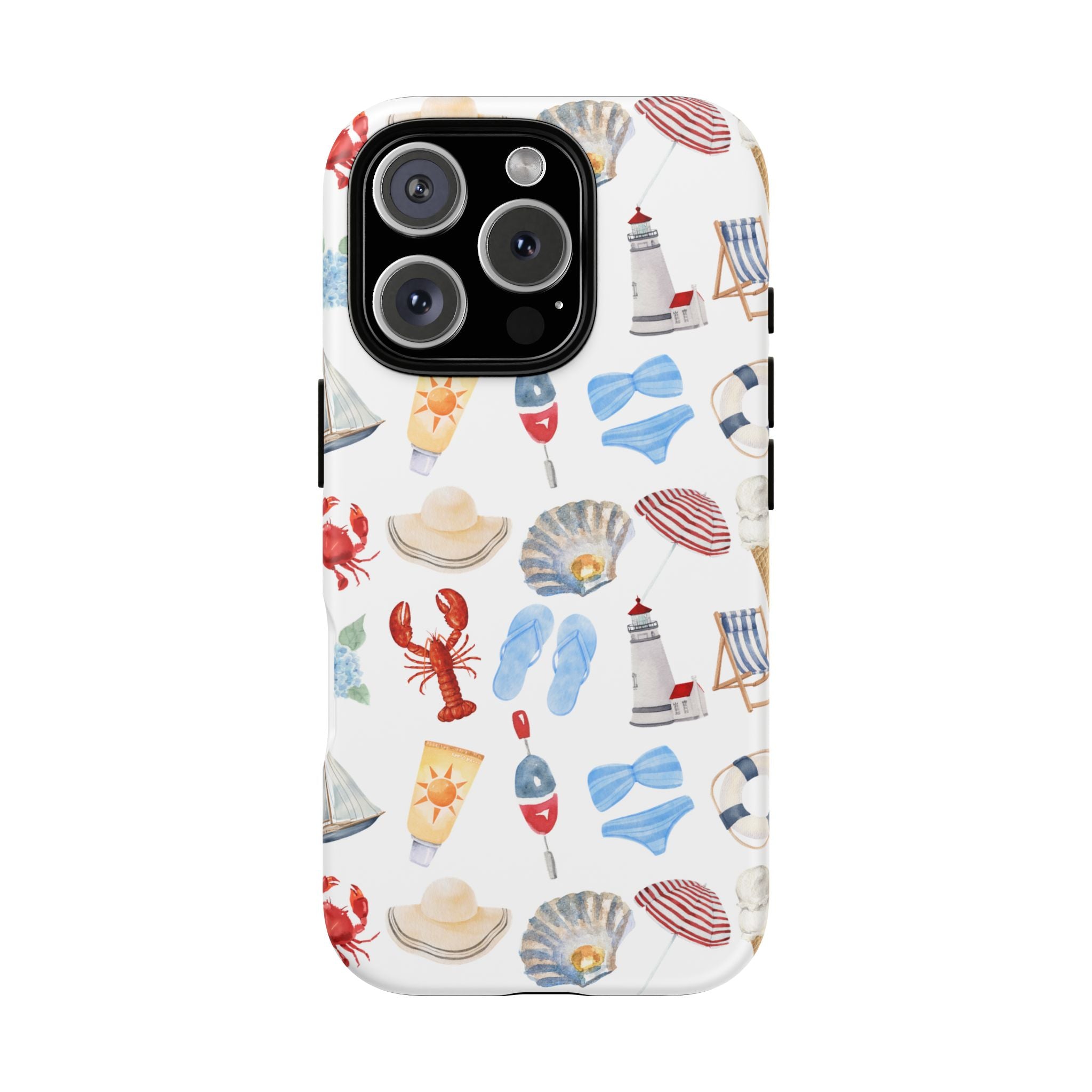 Coastal Beach Pattern Phone Case