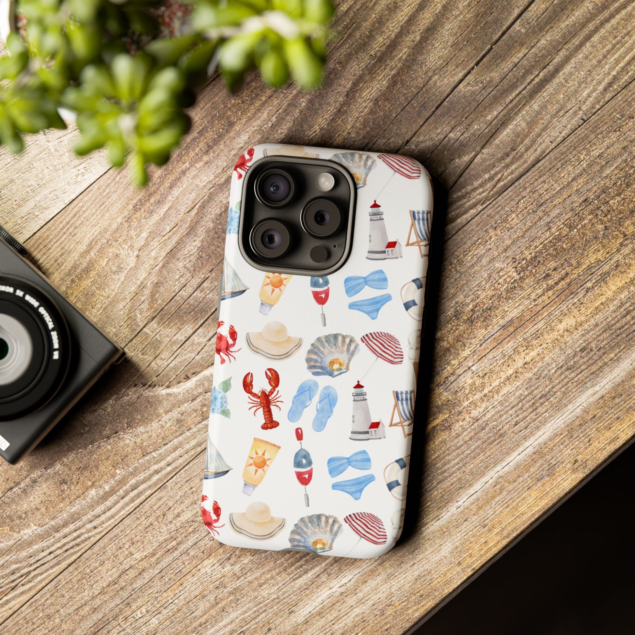 Coastal Beach Pattern Phone Case
