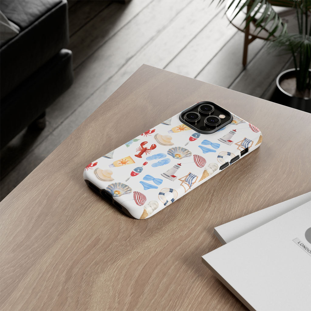 Coastal Beach Pattern Phone Case