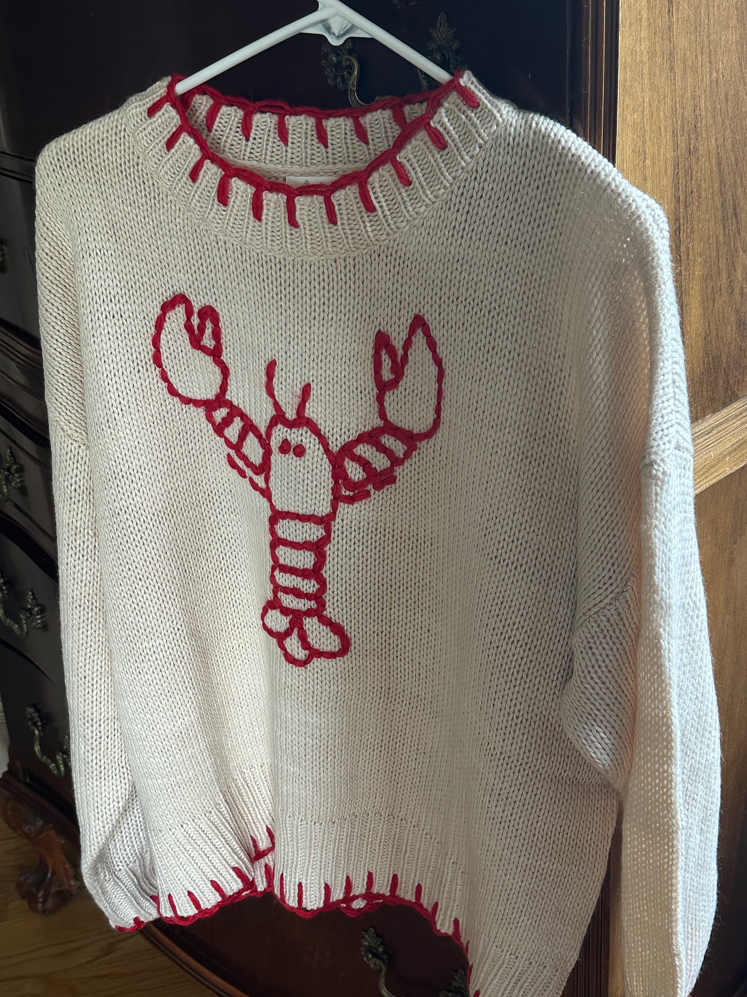 Coastal Lobster Sweater